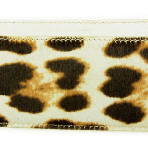 Auth Saint Laurent Card Case Beige Brown Woman - Picture 4 of 6